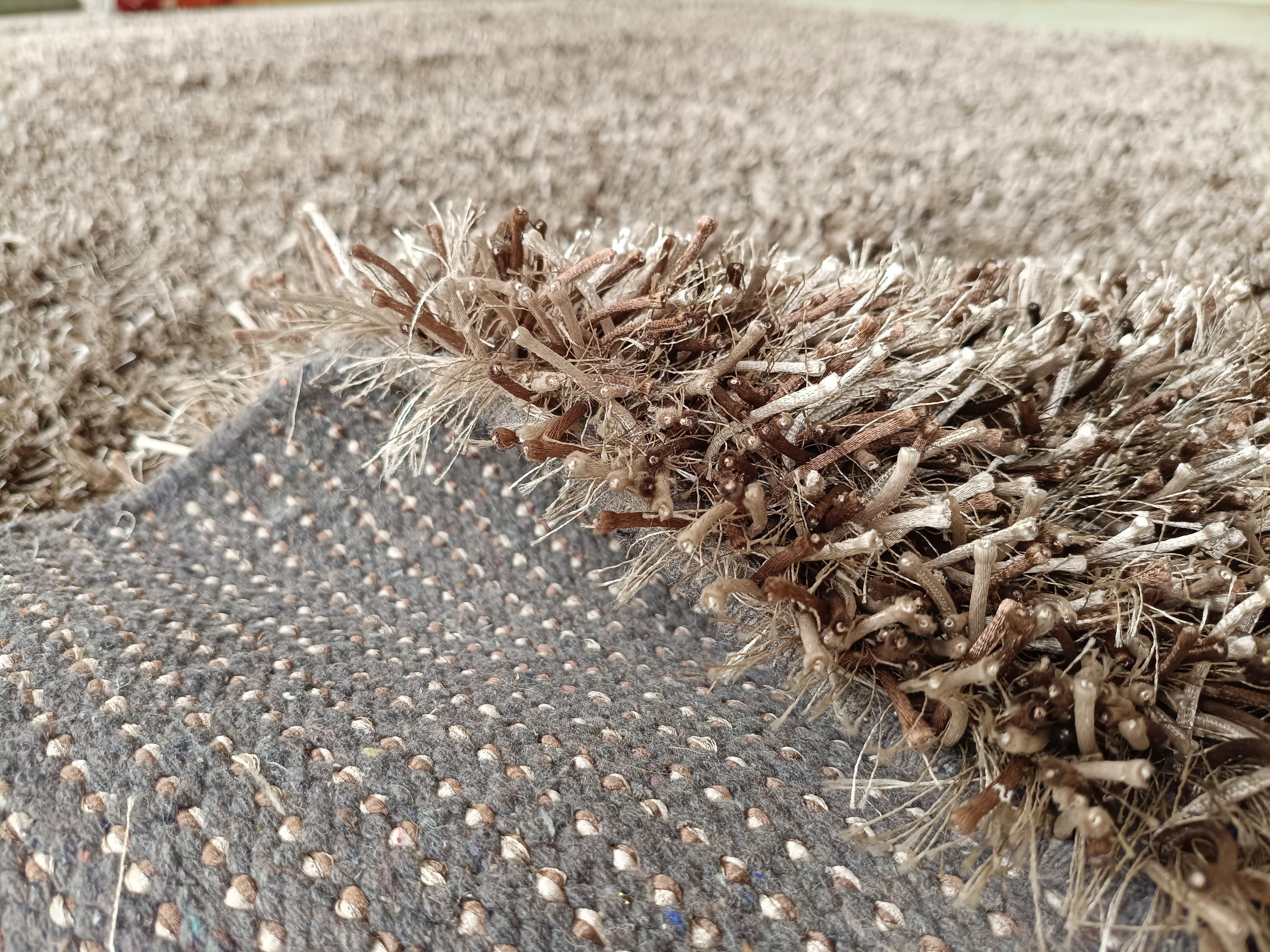 Brown Hand Tufted Wool Shag Rug, 6x9 ft 200x300 cm Plush Area Rug, Modern Living Room Carpet, Custom Size, Soft Thick Pile Rug Decor