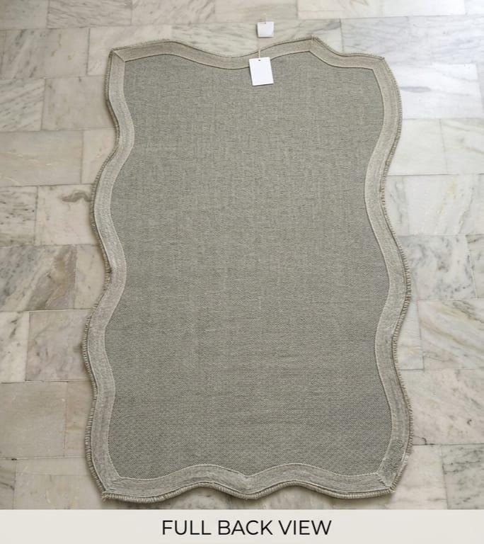 Hand-Tufted New Zealand Wool Monstera Leaf Rug - Irregular Shape, Green Botanical Tropical Area Carpet for Living Room