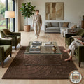 Hand Tufted Wool Rug, Modern Geometric Sculpted Carpet, Luxury Living Room Area Rug